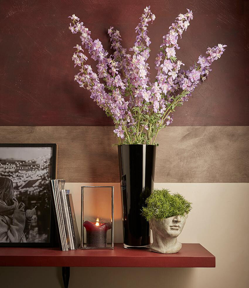 Vaso in vetro nero h.50 Vaso vetro