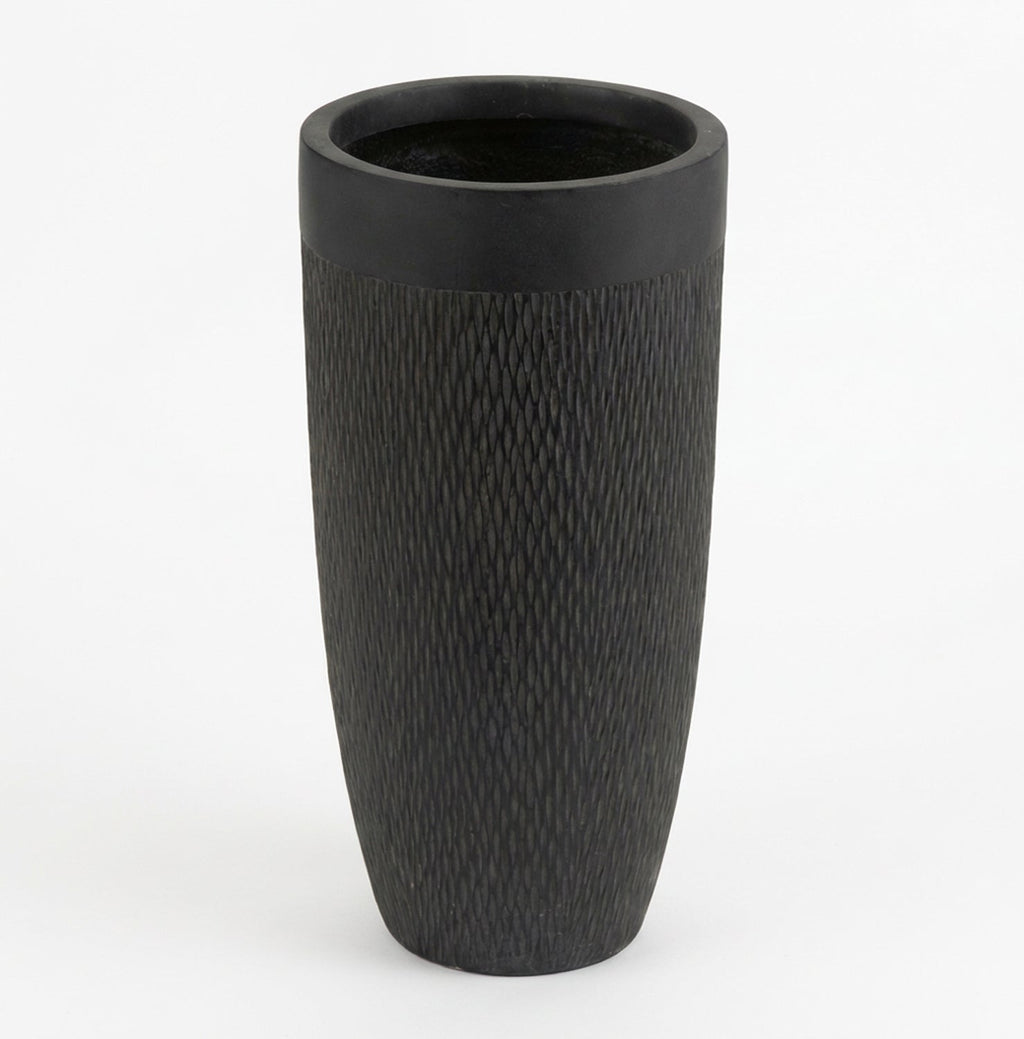 Vaso rotondo nero h.58 - LB HOME