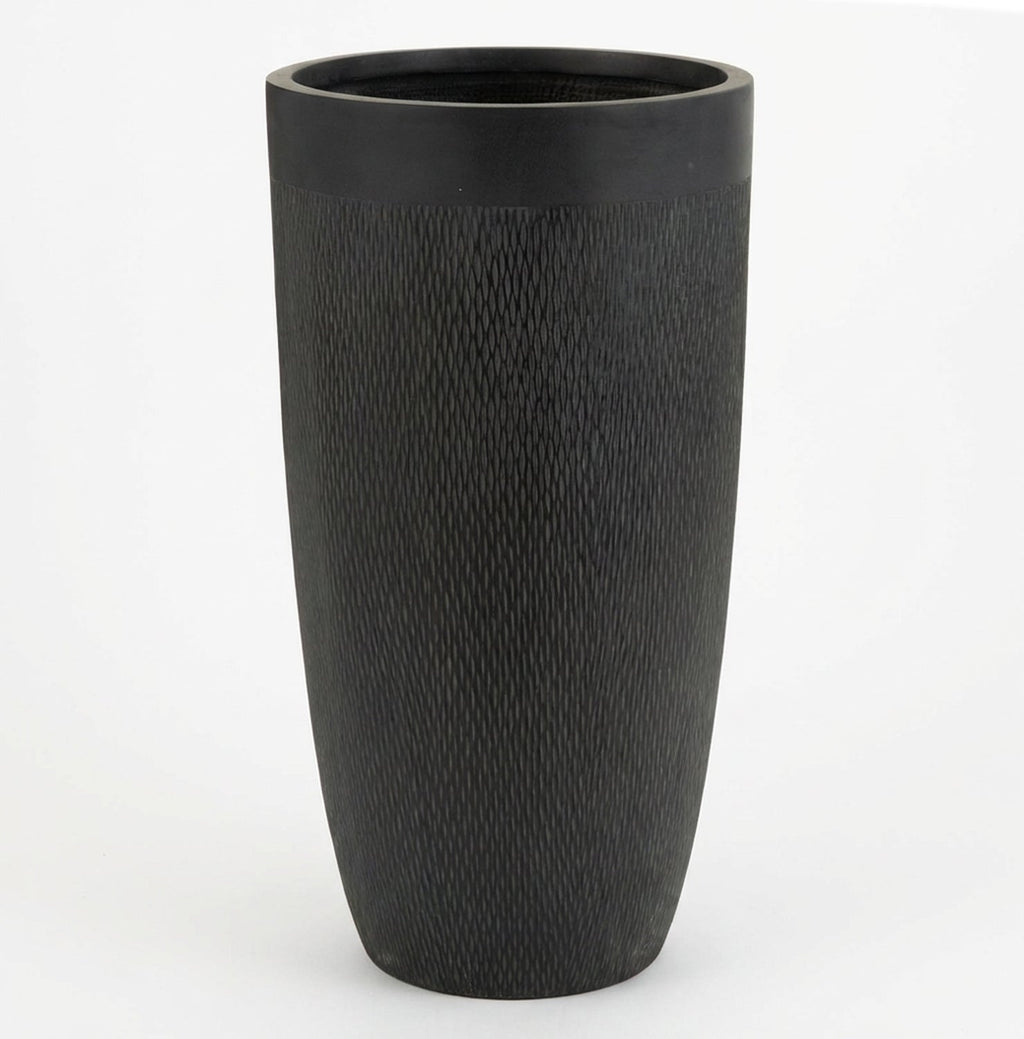 Vaso rotondo nero h.72 - LB HOME