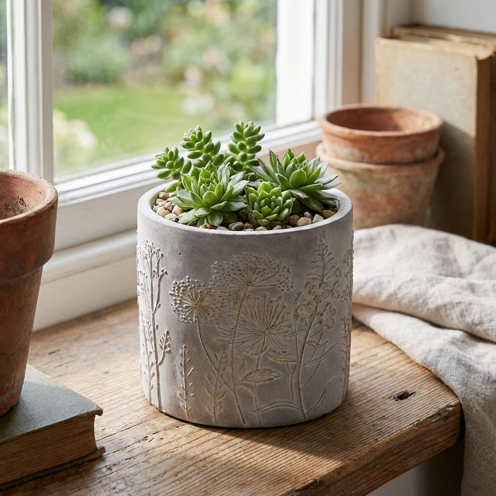 Vaso cemento ’Daucus’ h.17,5 Vasi & Portavasi