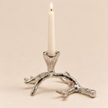 Portacandela Ramo Argento 19 x 14 x H10 cm