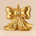 Base per Albero di Natale a Forma di Fiocco Gigante Oro in Resina e Metallo – Collezione Fiocco Reale