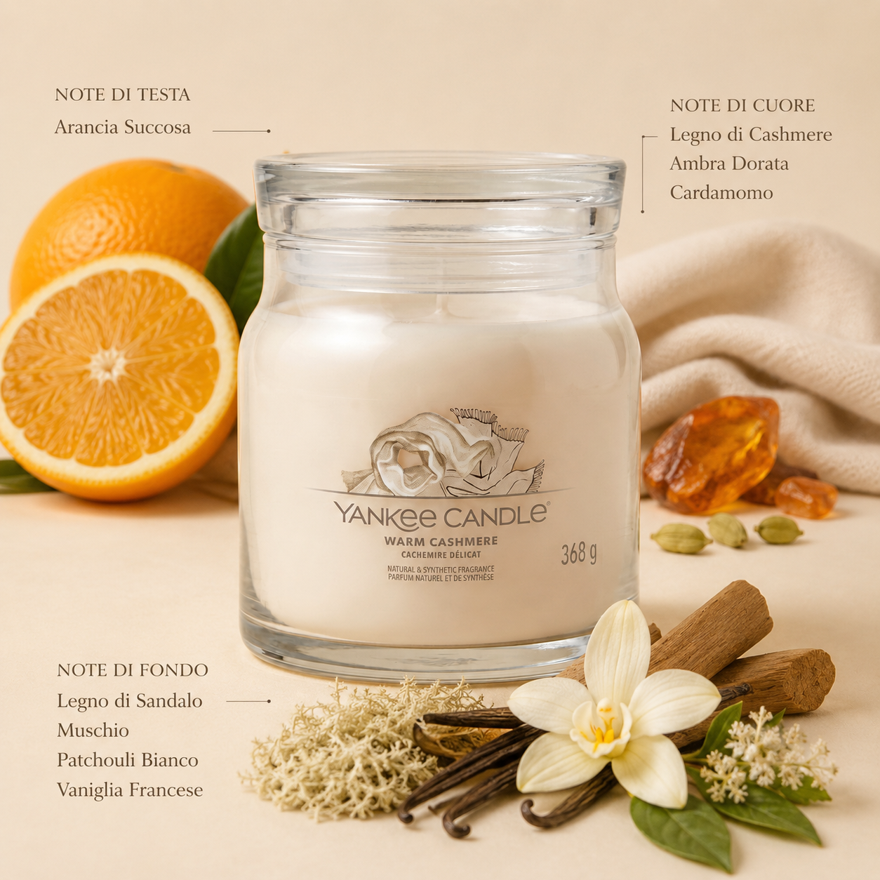 Yankee Candle Giara 368gr Warm Cashmere