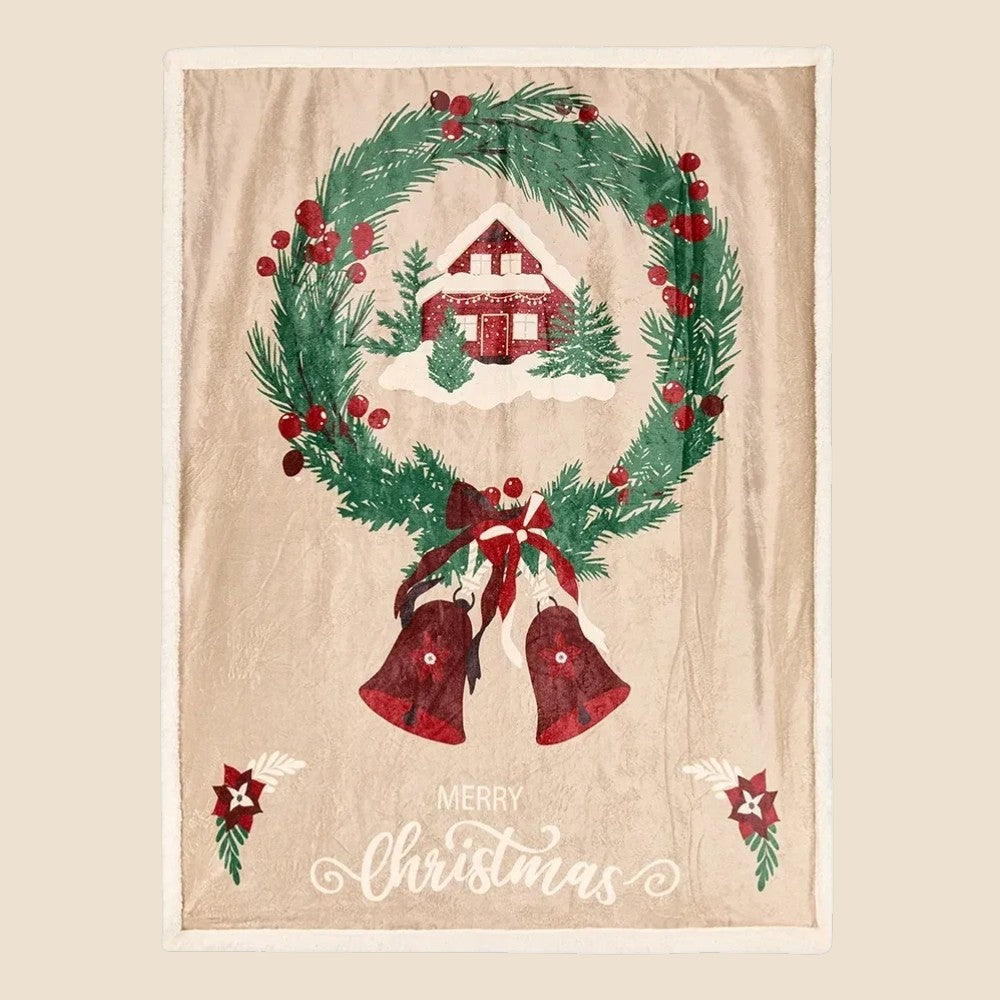 Plaid Holly Jolly ghirlanda Plaid