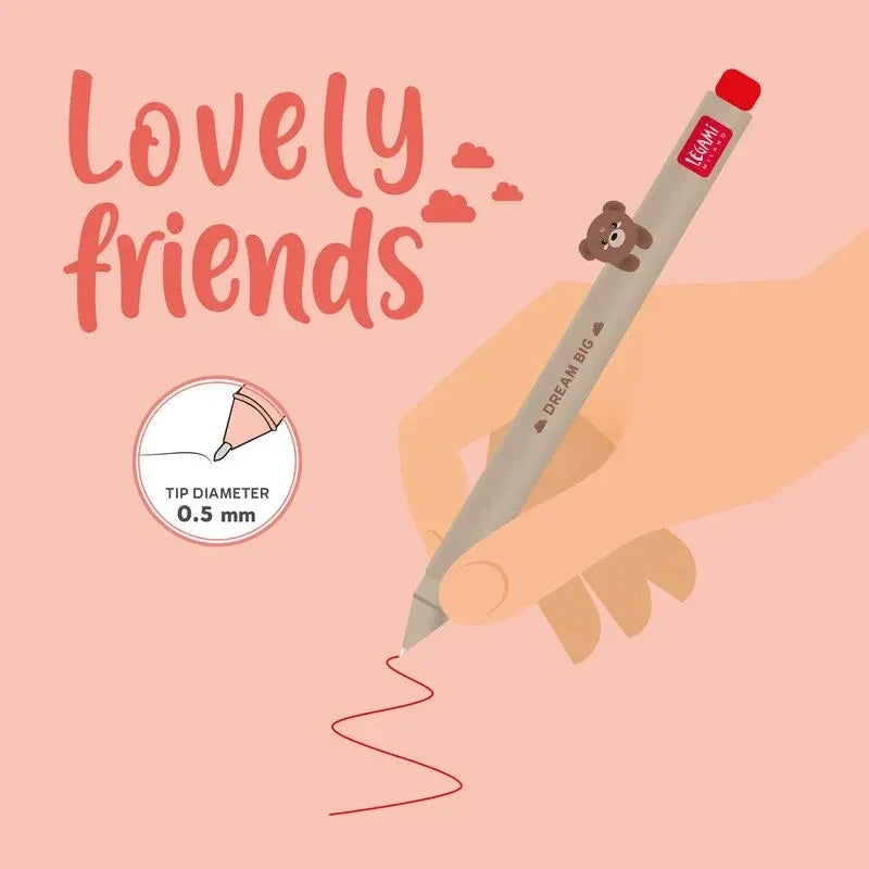 Penna Gel Lovely Friends Teddy Legami