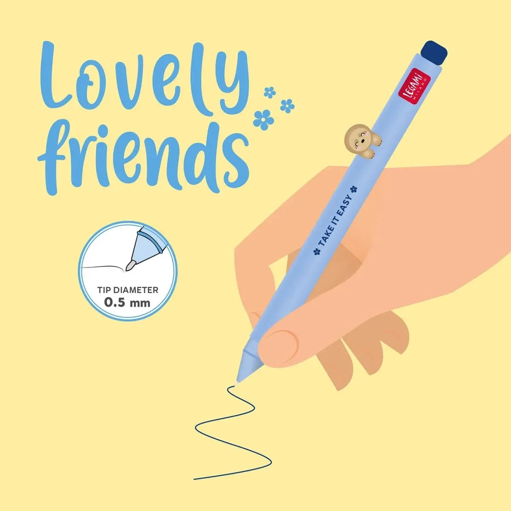 Penna Gel Lovely Friends Sloth Legami