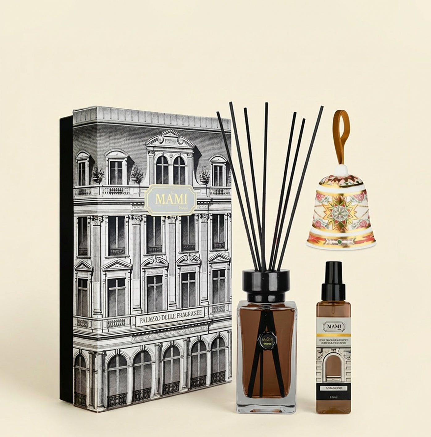 Box regalo ’Palazzo delle fragranze’ Sandalo nero Diffusori essenze
