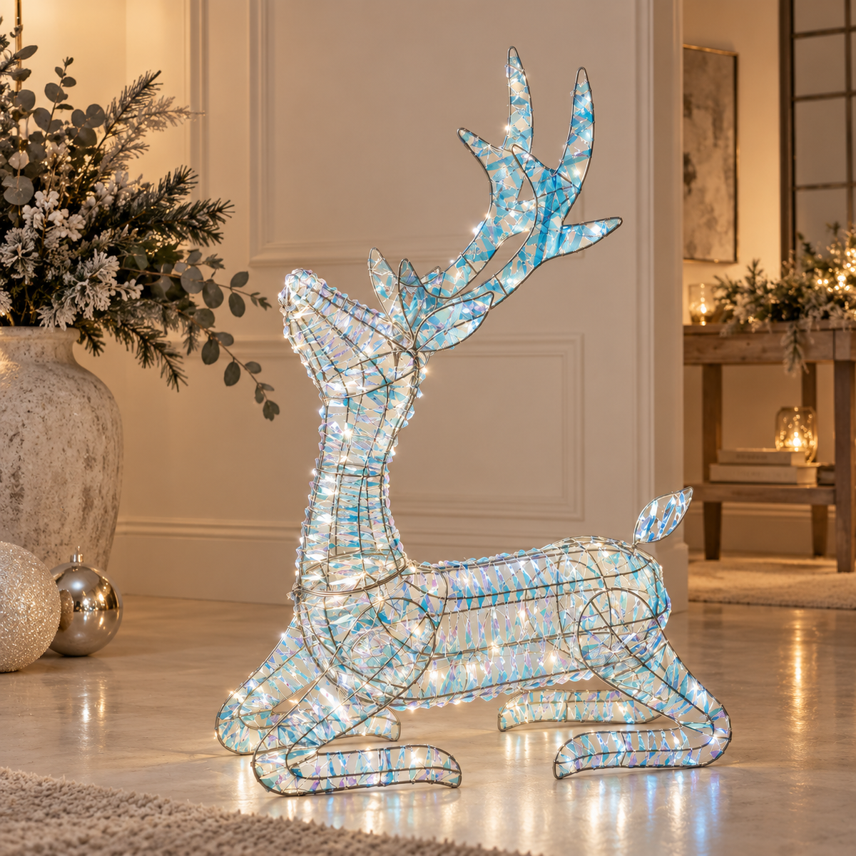 Renna seduta led "Sogno d'inverno Prince" h,100cm