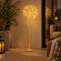Fiore Soffione Luminoso Oro EDG 384 MicroLED H 120 cm Ø 30 cm