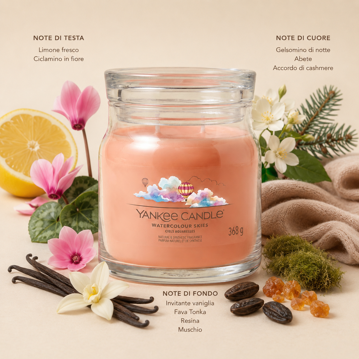 Yankee Candle Giara 368gr Watercolour Skies