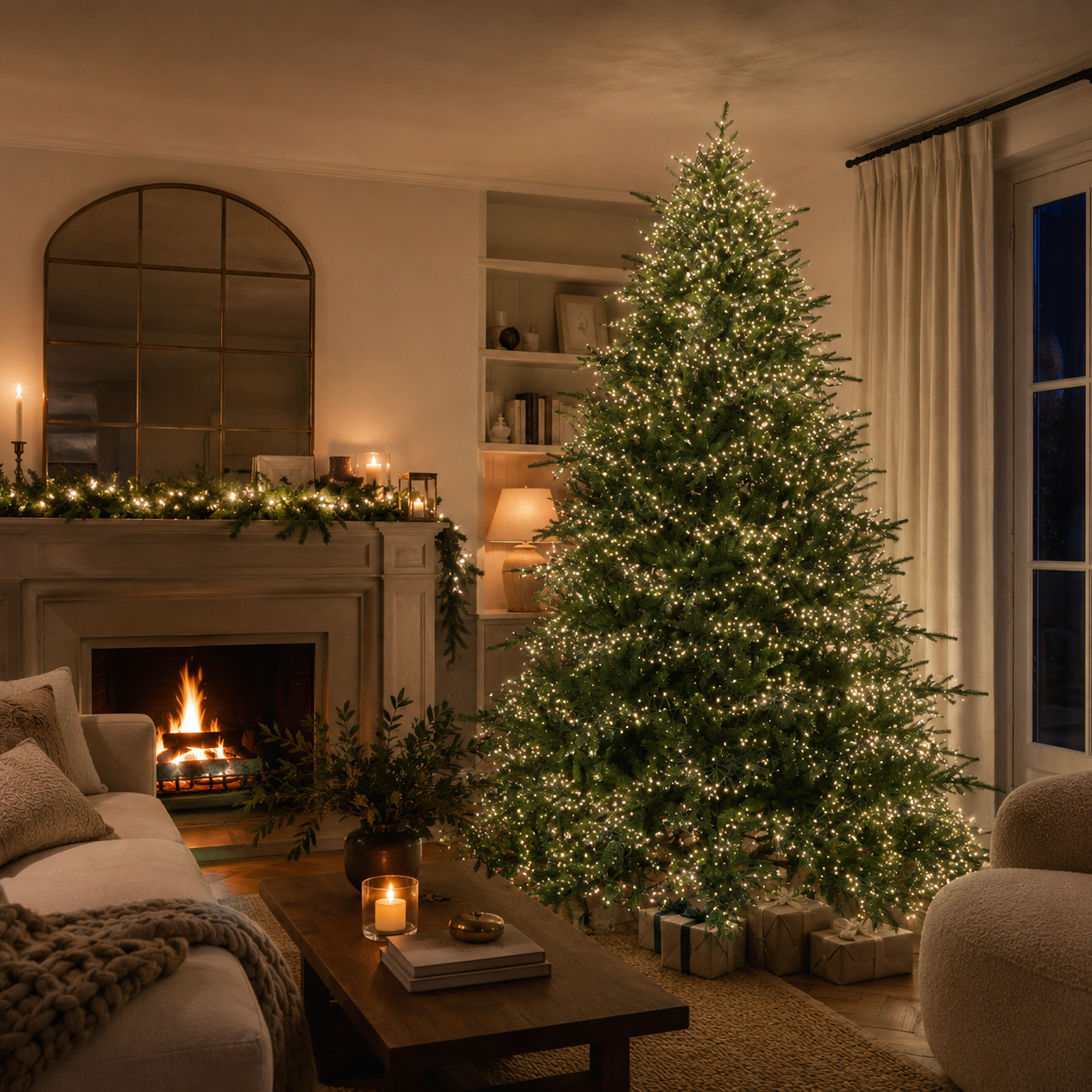 Albero di Natale Pino Spark EDG con led h.240cm
