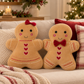 Cuscino Natalizio Pan di Zenzero Gingerbread Bimba o Bimbo 49cm