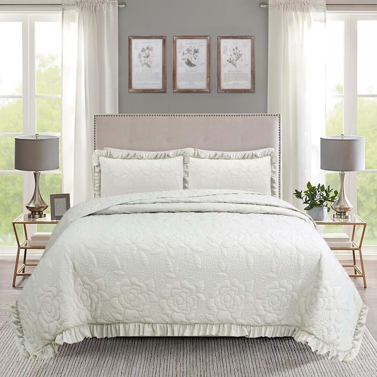 Trapunta matrimoniale "Camelia Collection"