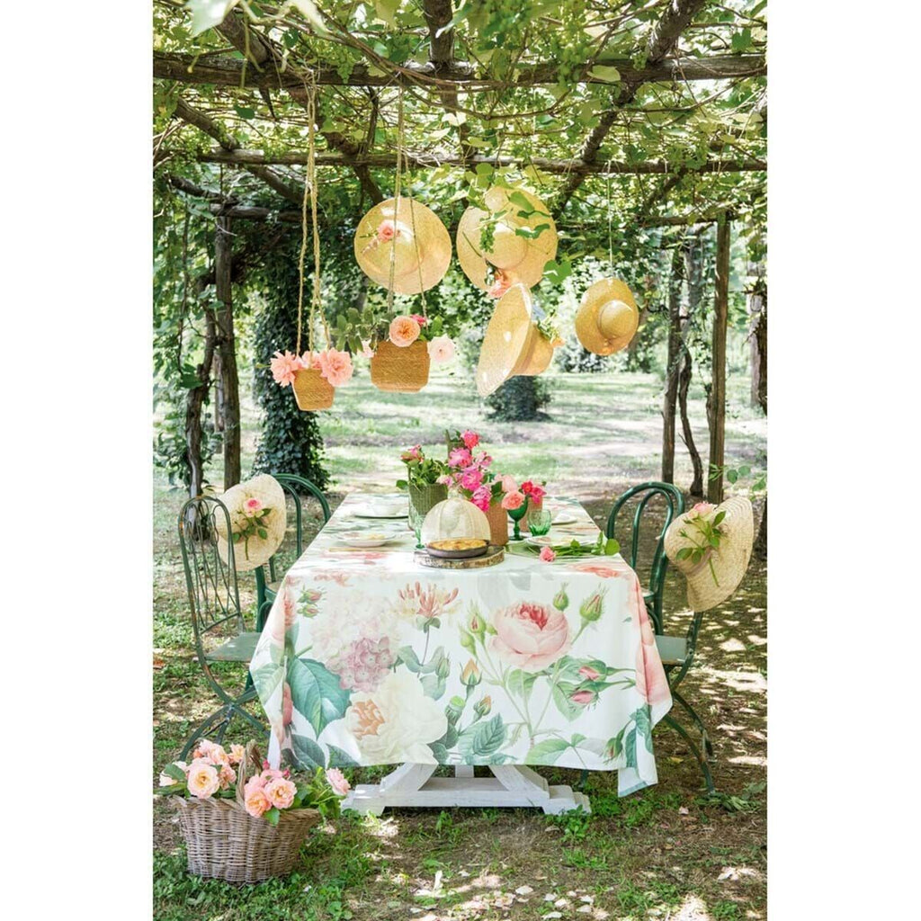 Tovaglia "Rose del Borgo" 150x220cm