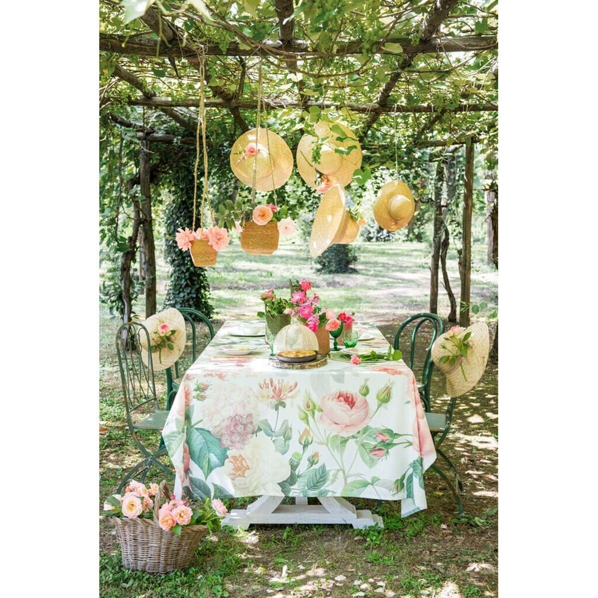 Tovaglia "Rose del Borgo" 150x220cm