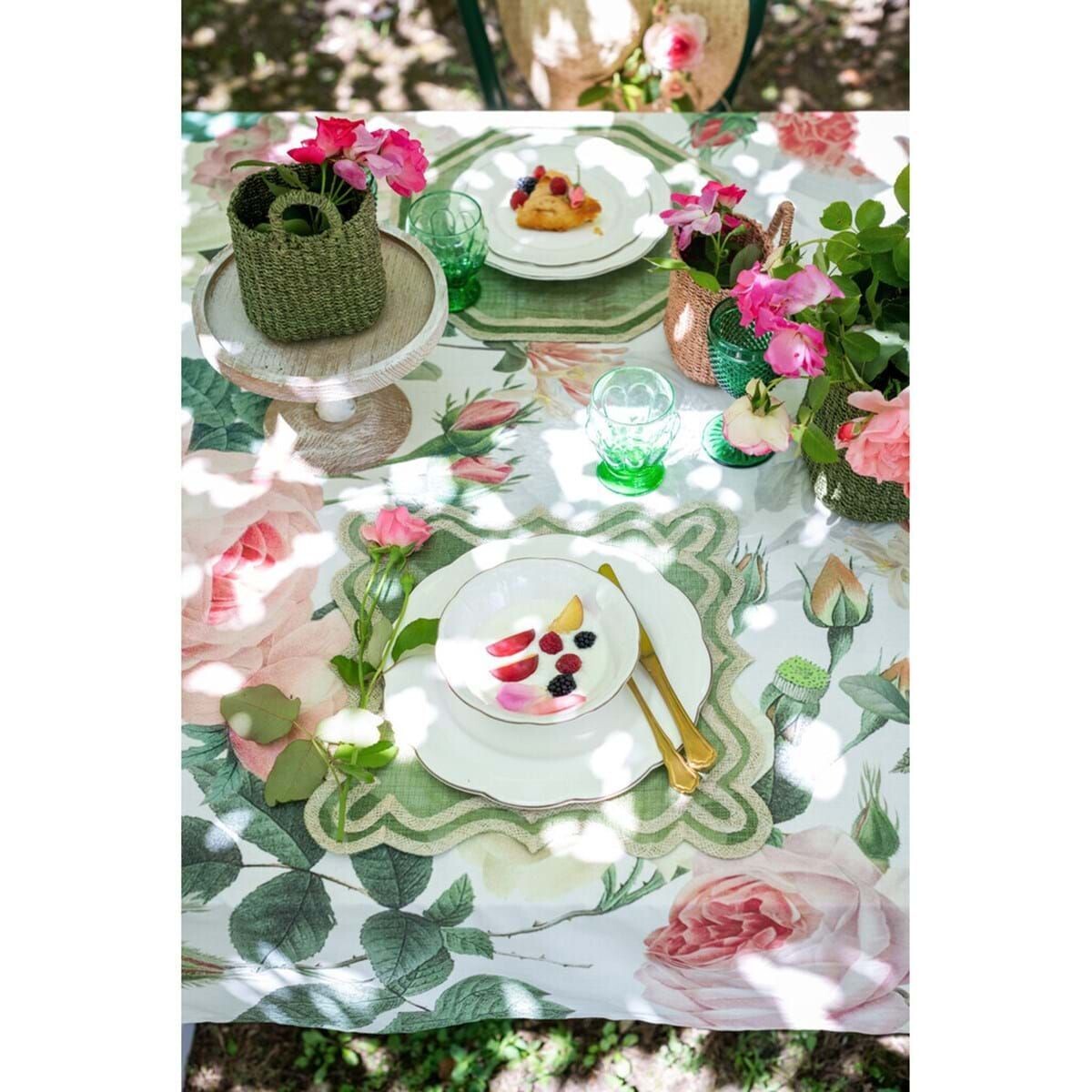 Tovaglia "Rose del Borgo" 180x280cm