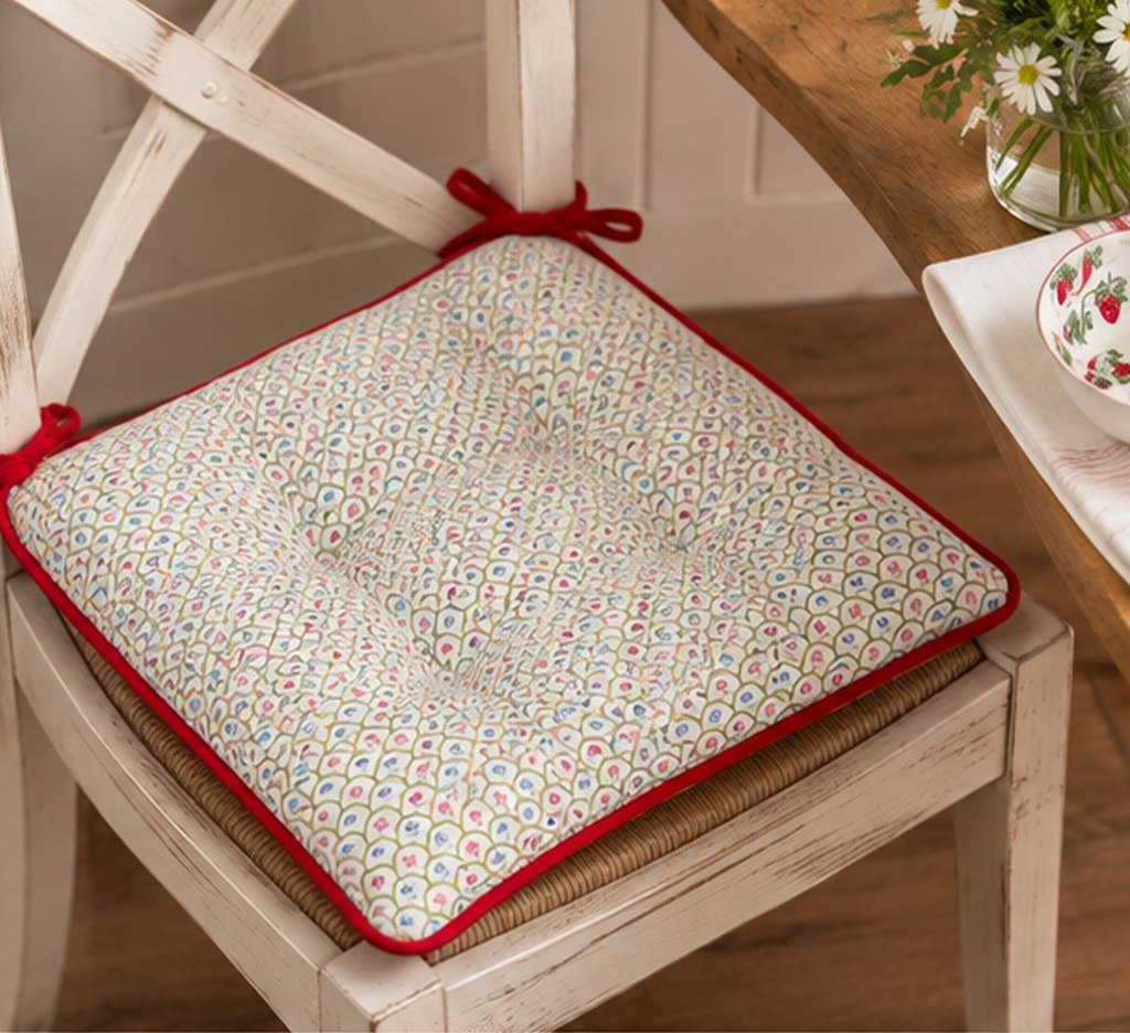 Cuscino Sedia Double Face Berry GreenGate Bianco