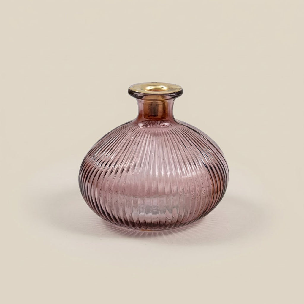 Portacandela Ribbed Bottiglia vetro