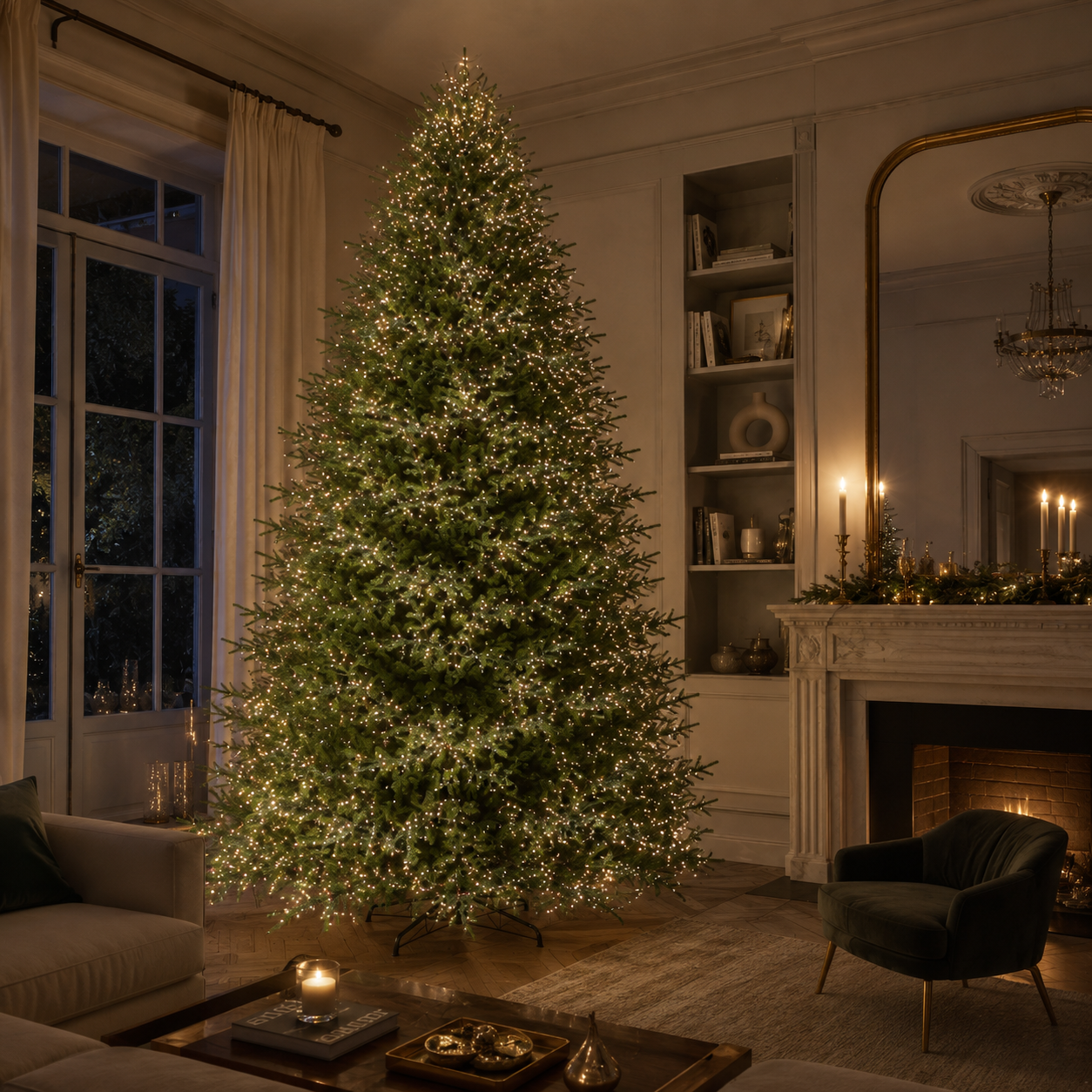 Albero di Natale Pino Spark EDG con led h.300cm