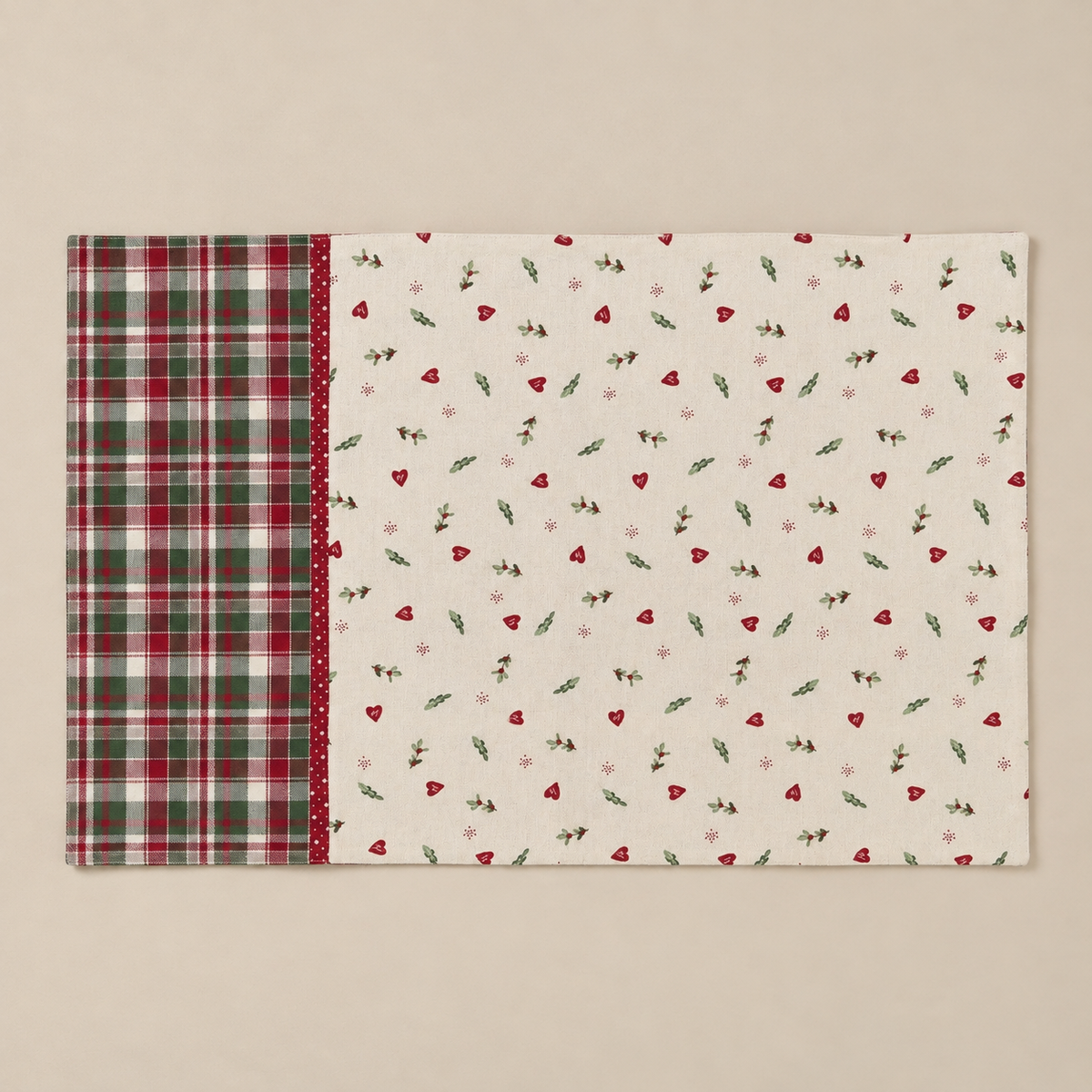 Tovaglietta Americana Christmas Time Double Face in Cotone