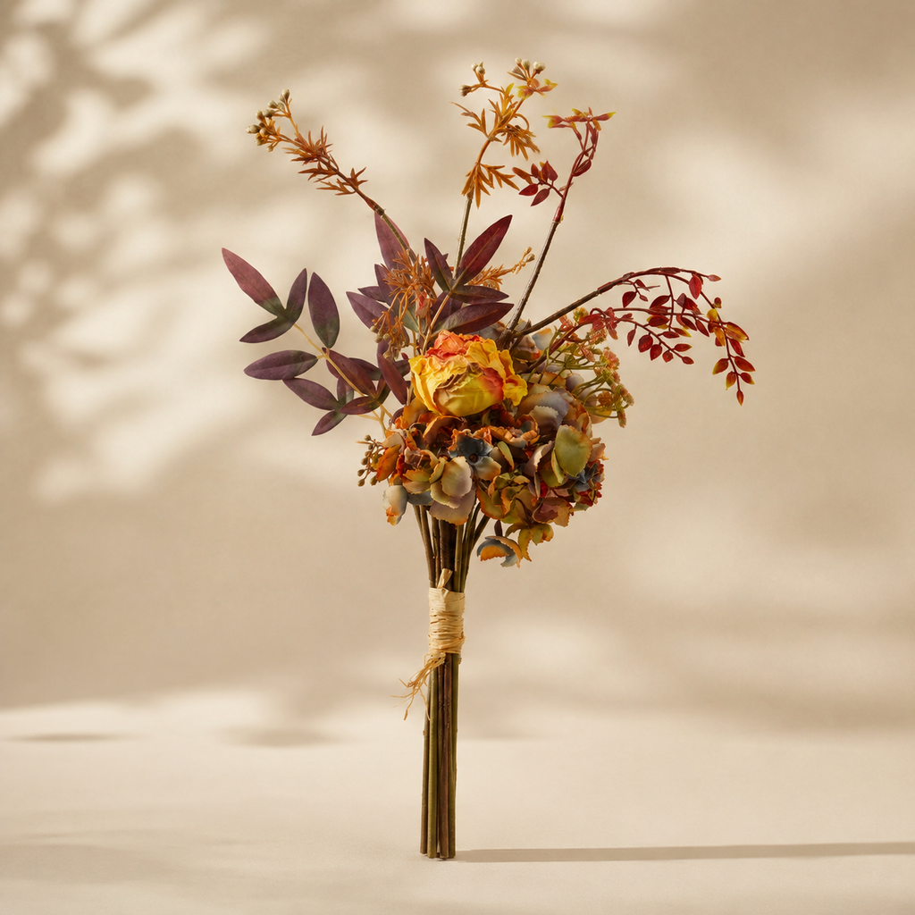 Mazzo Rosa e Ortensia – H 45 cm