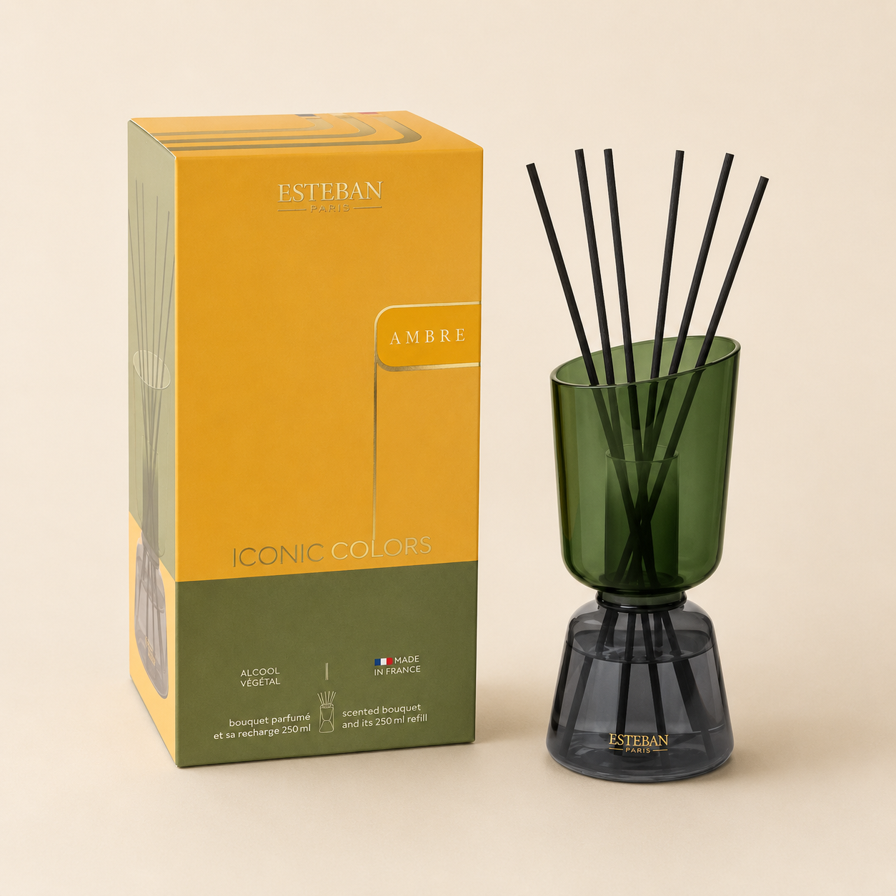 Bouquet profumato ricaricabile "Iconic Color" 250ml Ambre