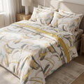 Completo letto matrimoniale Radici Astratto Miele Lenzuola