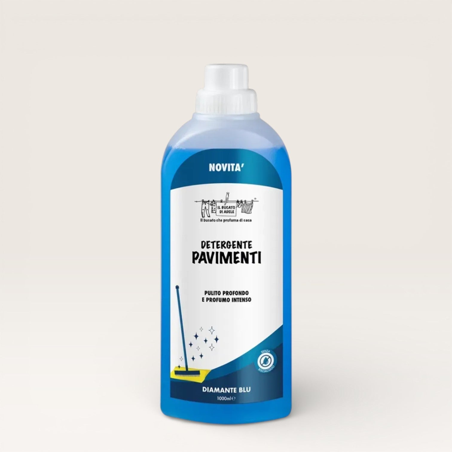 Detergente pavimenti Il Bucato di Adele Diamante blu