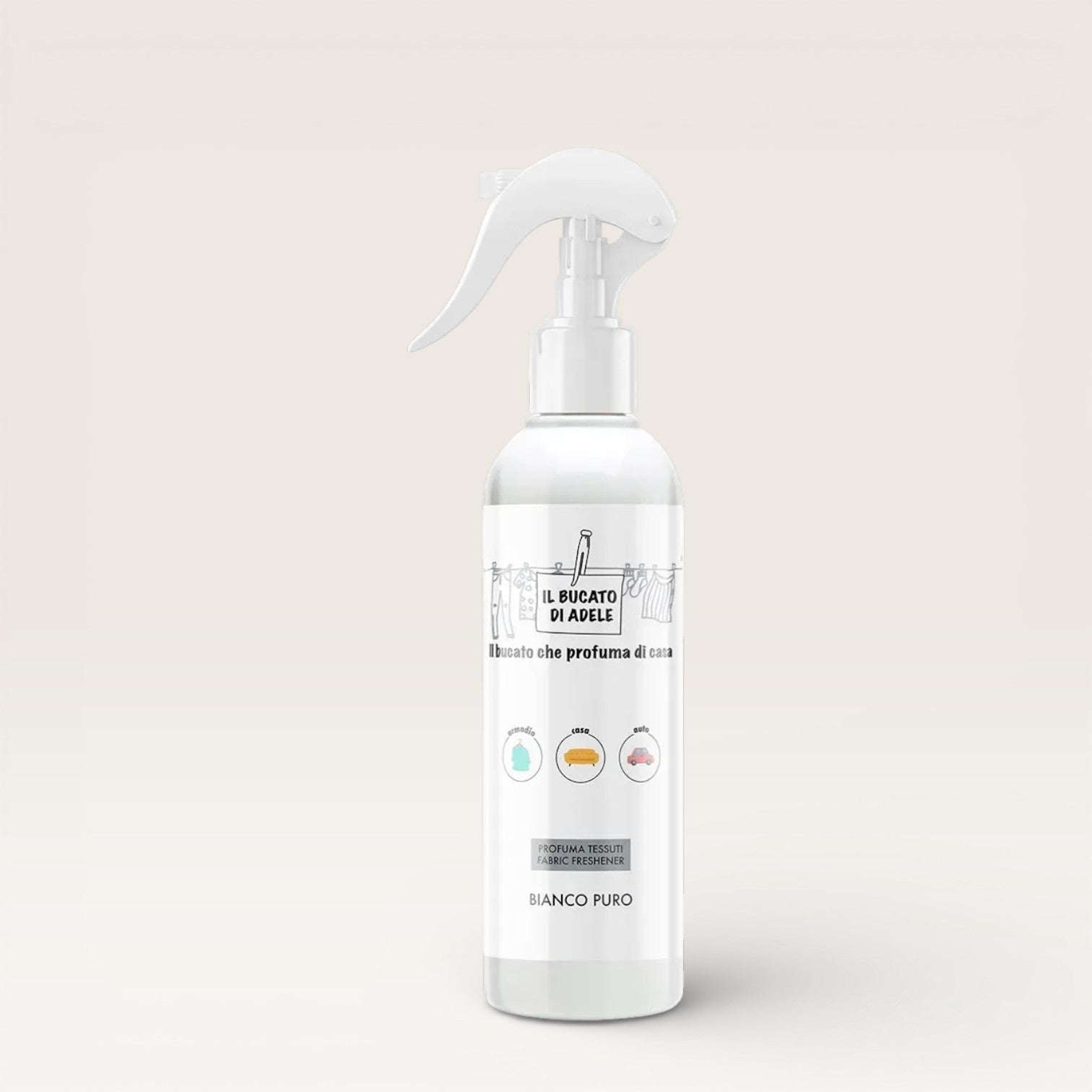 Spray tessuti Il bucato di Adele Bianco puro