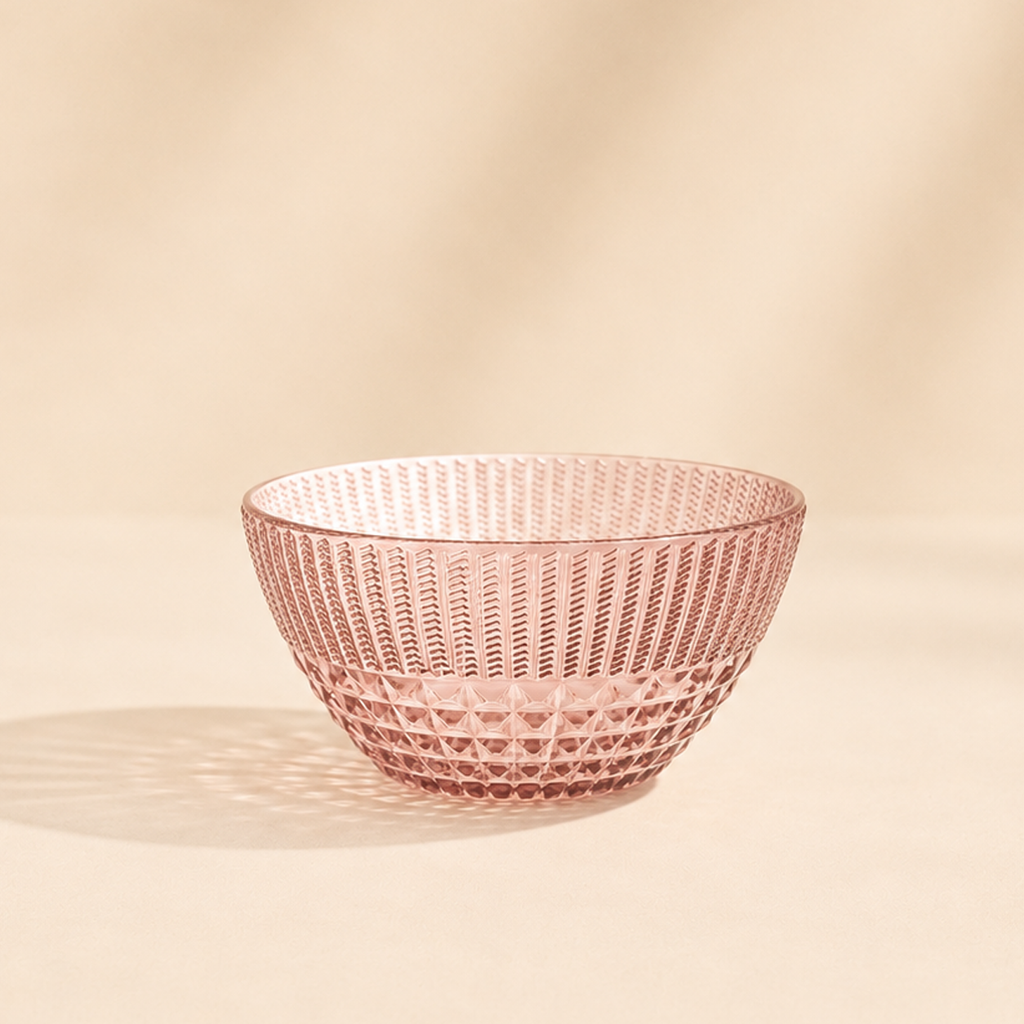 Coppetta Frutta Chic & Zen Cipria in Acrilico – Ø 12,5 x H 6,5 cm Cipria