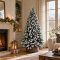 Albero di Natale Innevato Breeze H 180 x Ø 112 cm - 765 Rami (Seconda Scelta)