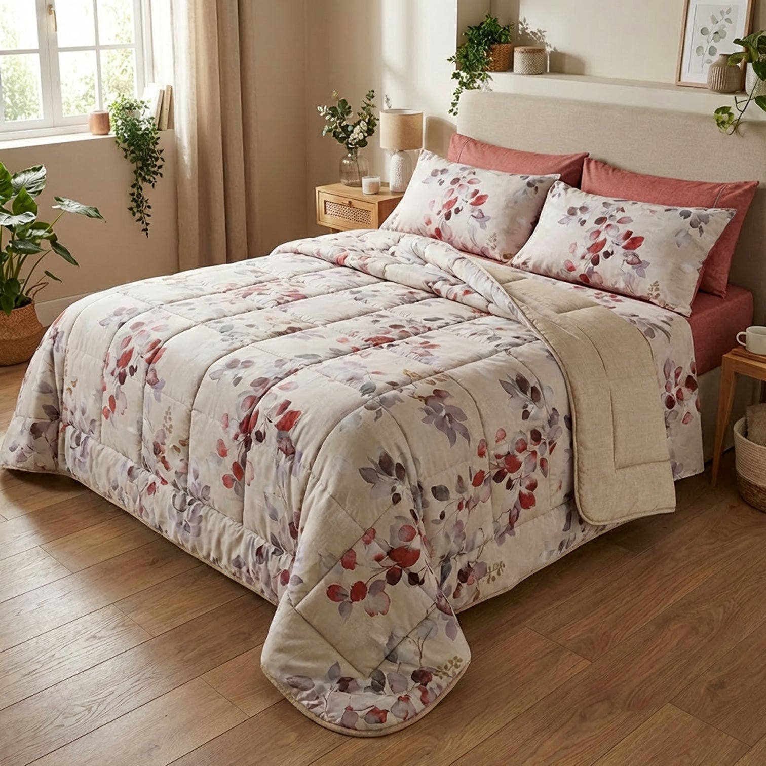 Trapunta matrimoniale Hanami Melograno Trapunta
