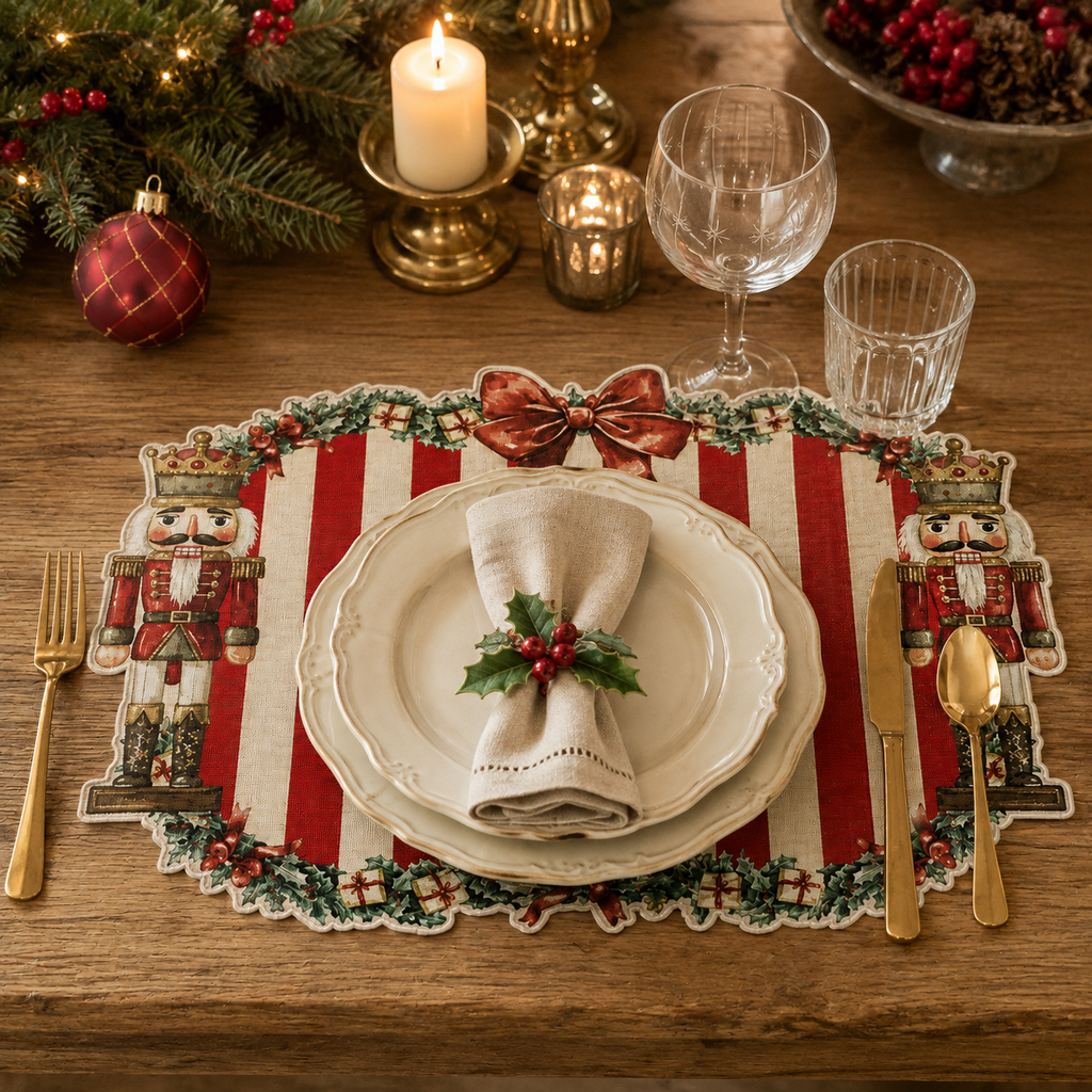 Tovaglietta in Vinile Nutcracker Blanc Mariclò – 46 x 34 cm