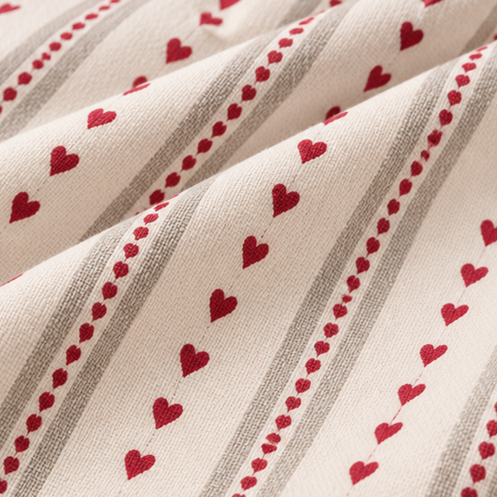 Strofinaccio da Cucina Esther GreenGate Rosso con Cuori