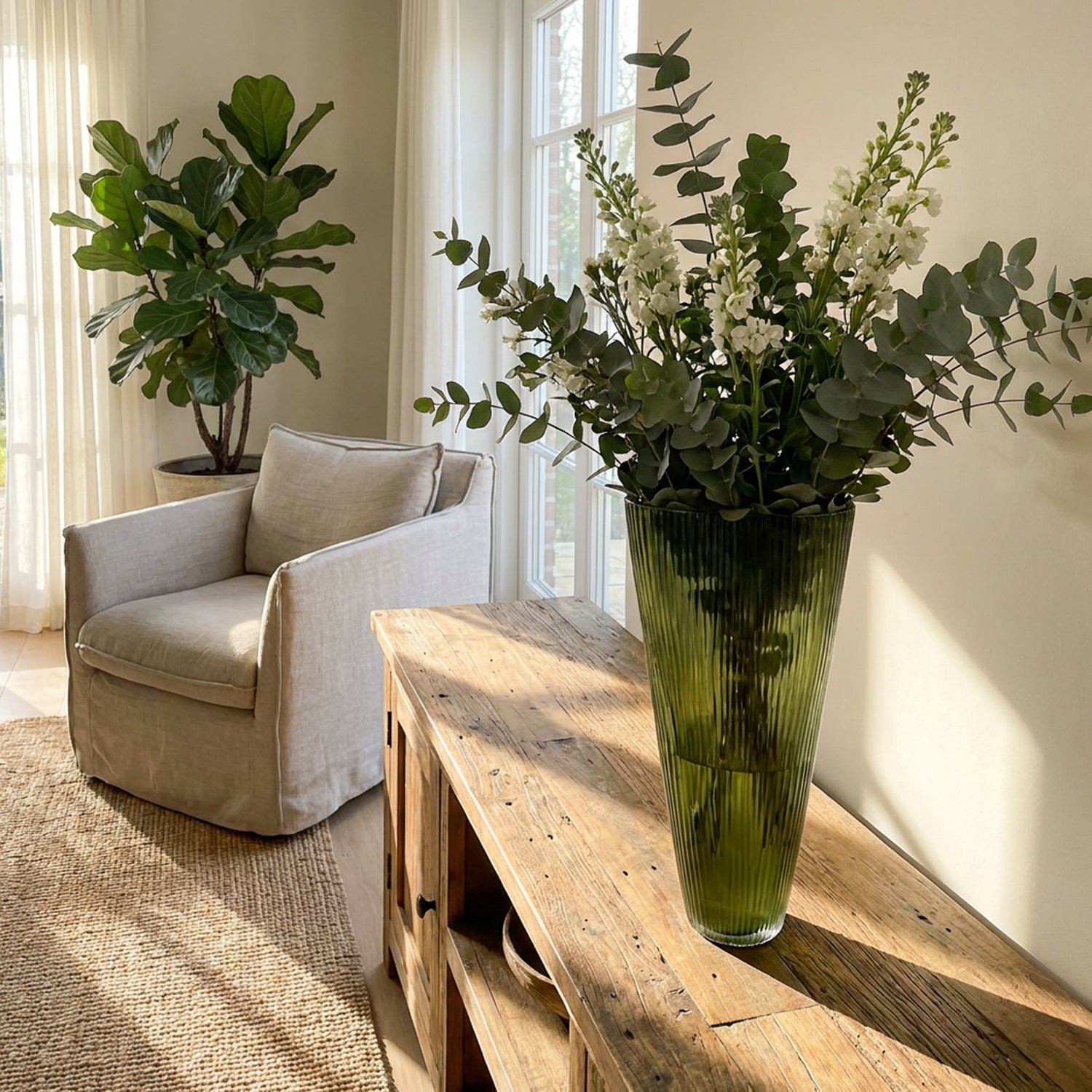 Vaso verde molato (Seconda Scelta) Vaso vetro