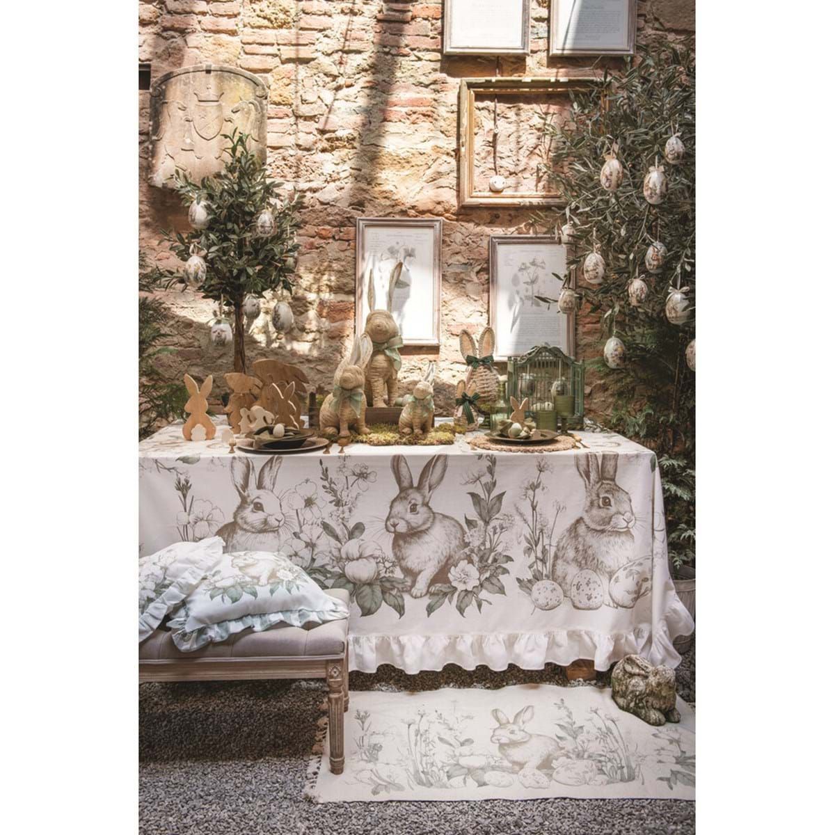 Tovaglia collezione "Le Jardin des lapins" 180x260cm - LB HOME