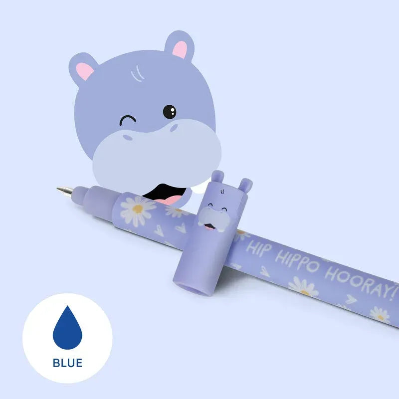Penna Gel Cancellabile Hippo di Legami