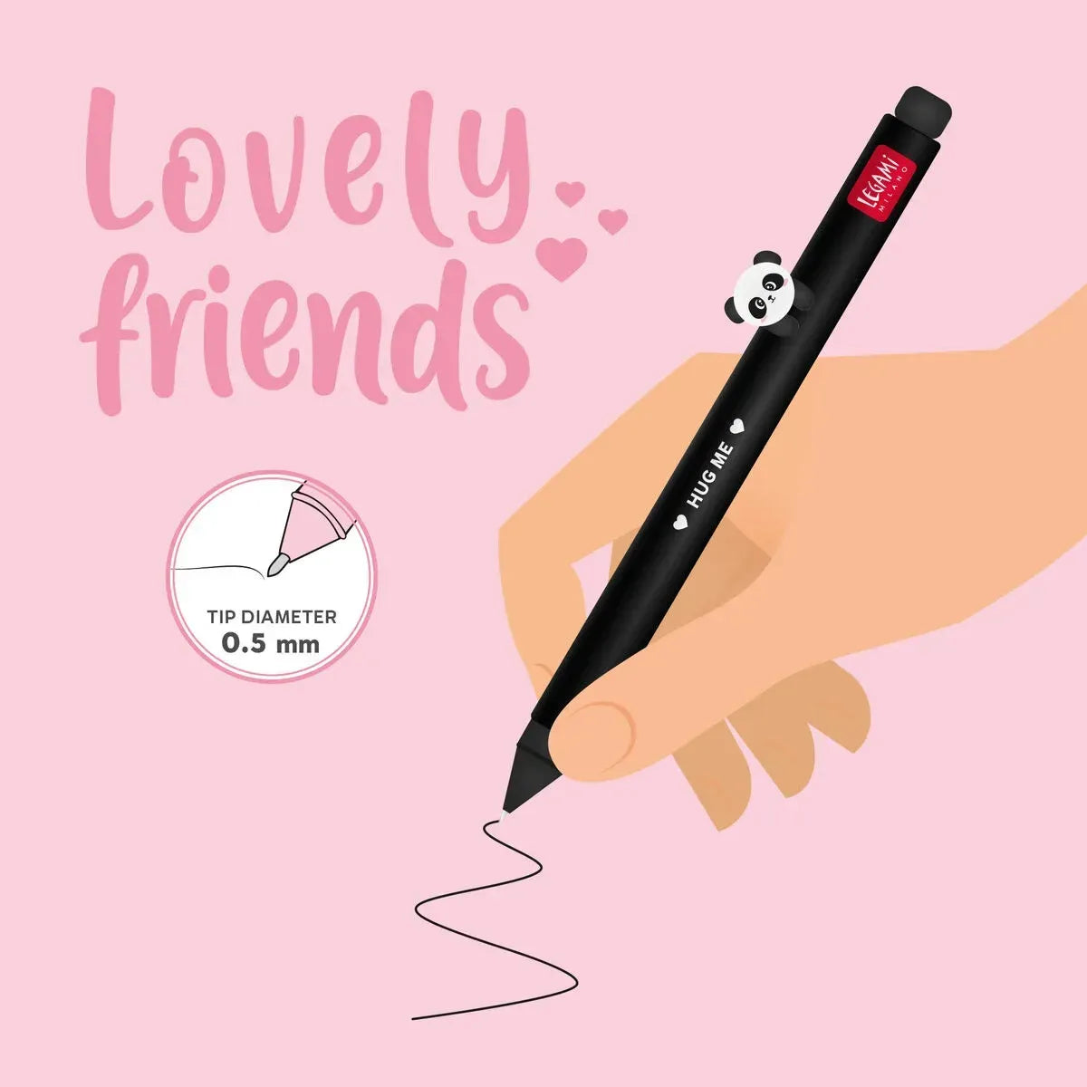 Penna Gel Lovely Friends Panda Legami
