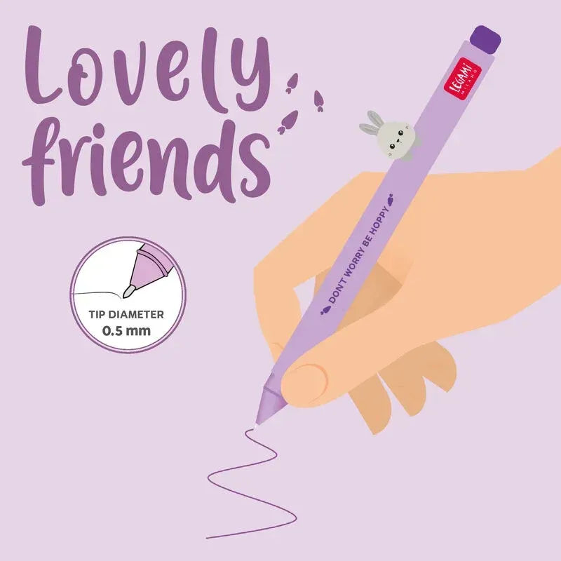 Penna Gel Lovely Friends Bunny Legami