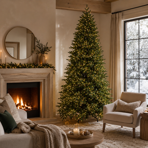 Albero di Natale Cristallo EDG con 2500 mini LED h.240cm
