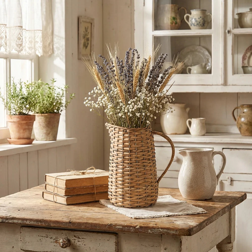 Vaso caraffa in vimini - LB HOME