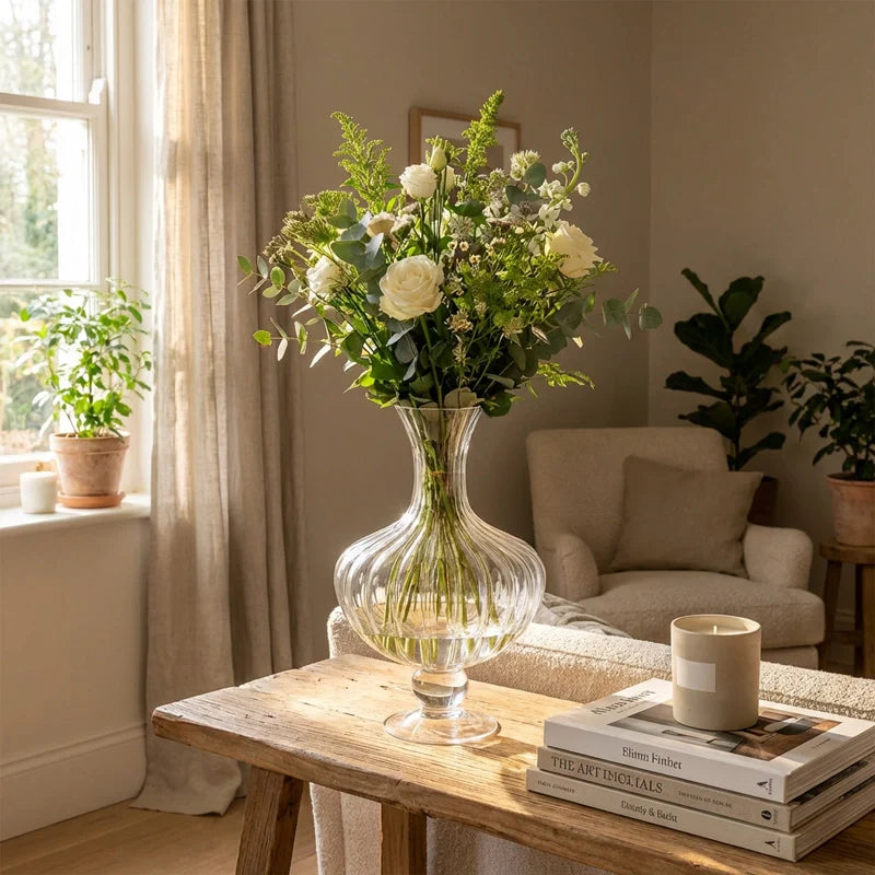 Vaso anfora h.40 Vaso vetro