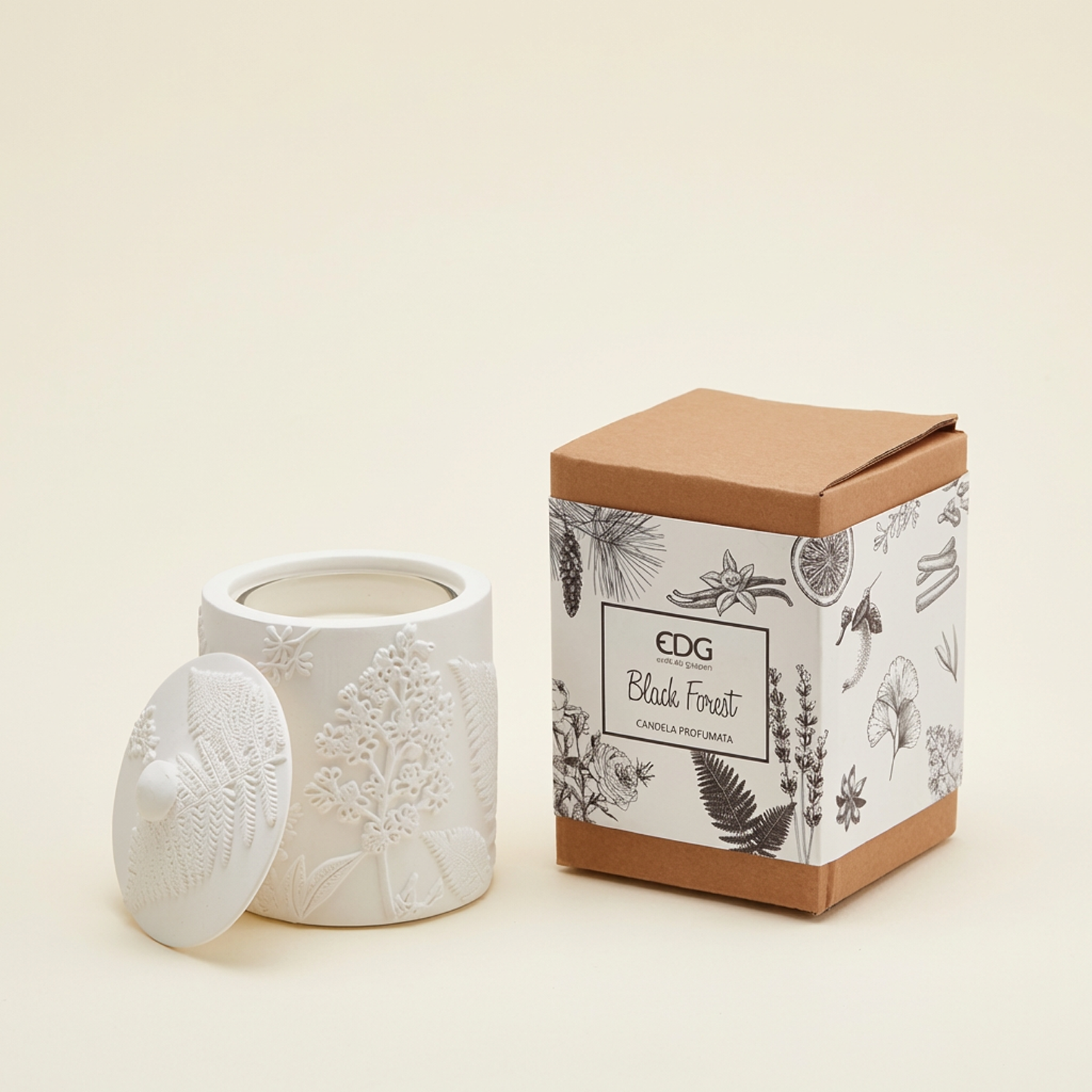Candela contenitore Black Forest Candela