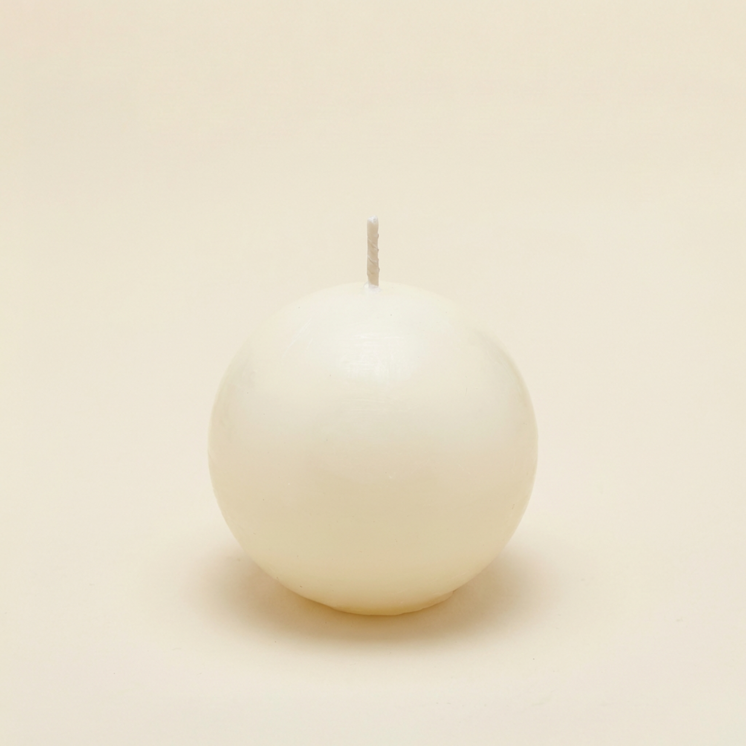 Candela sfera avorio 8cm Candela