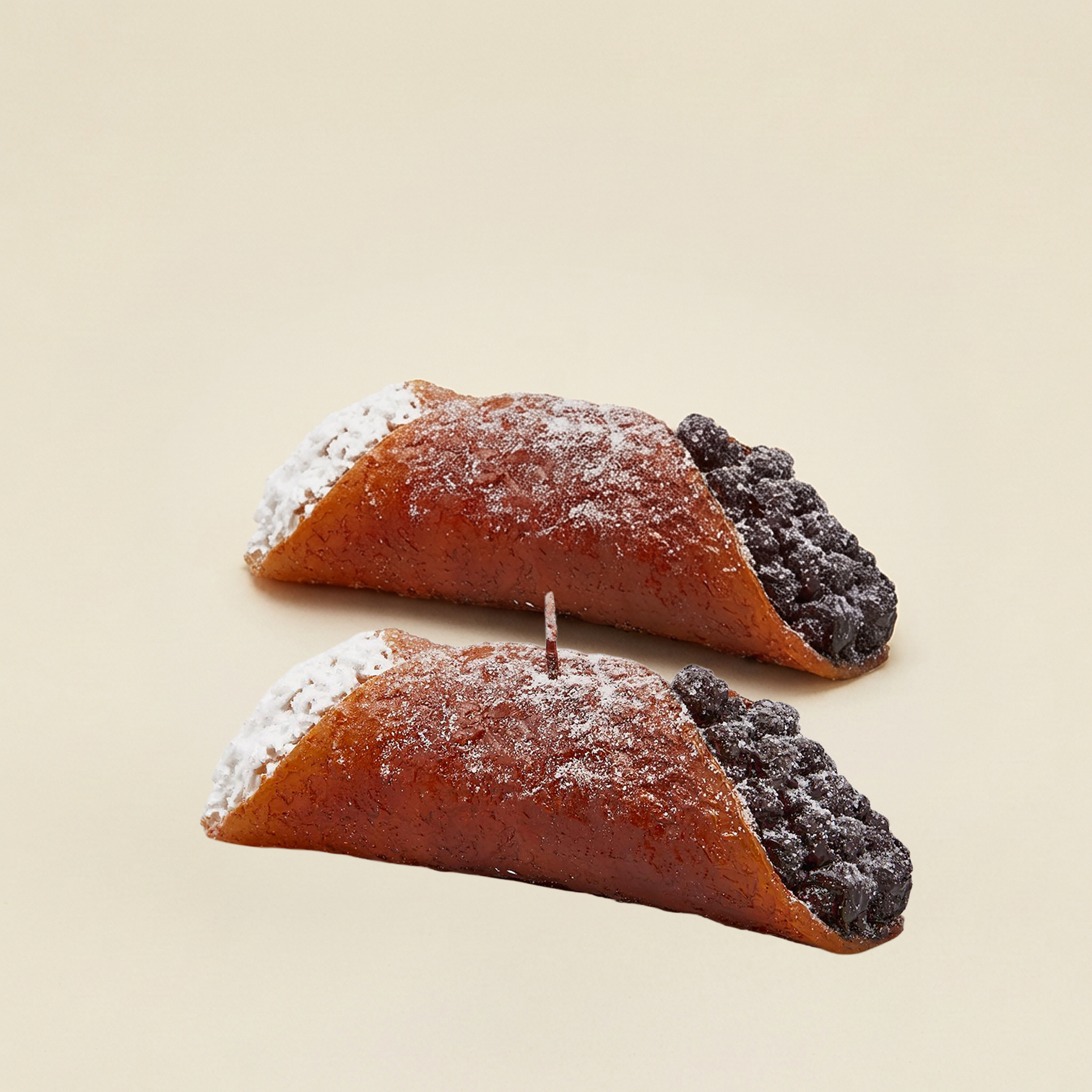 Set 2 candele cannolo Candela