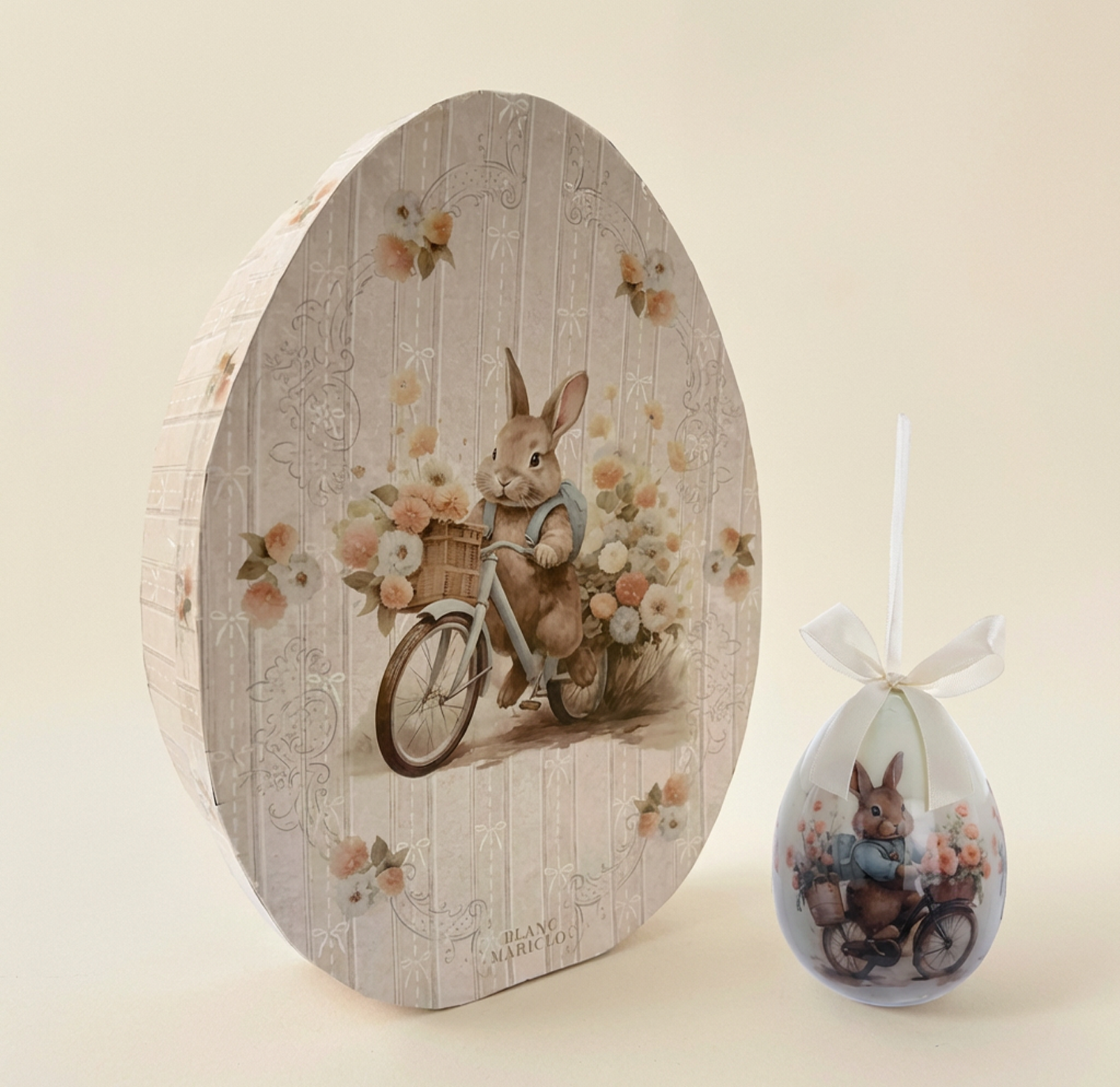 Set 8 Uova Pasquali Decorative con Scatola Regalo Decorazioni Pasquali