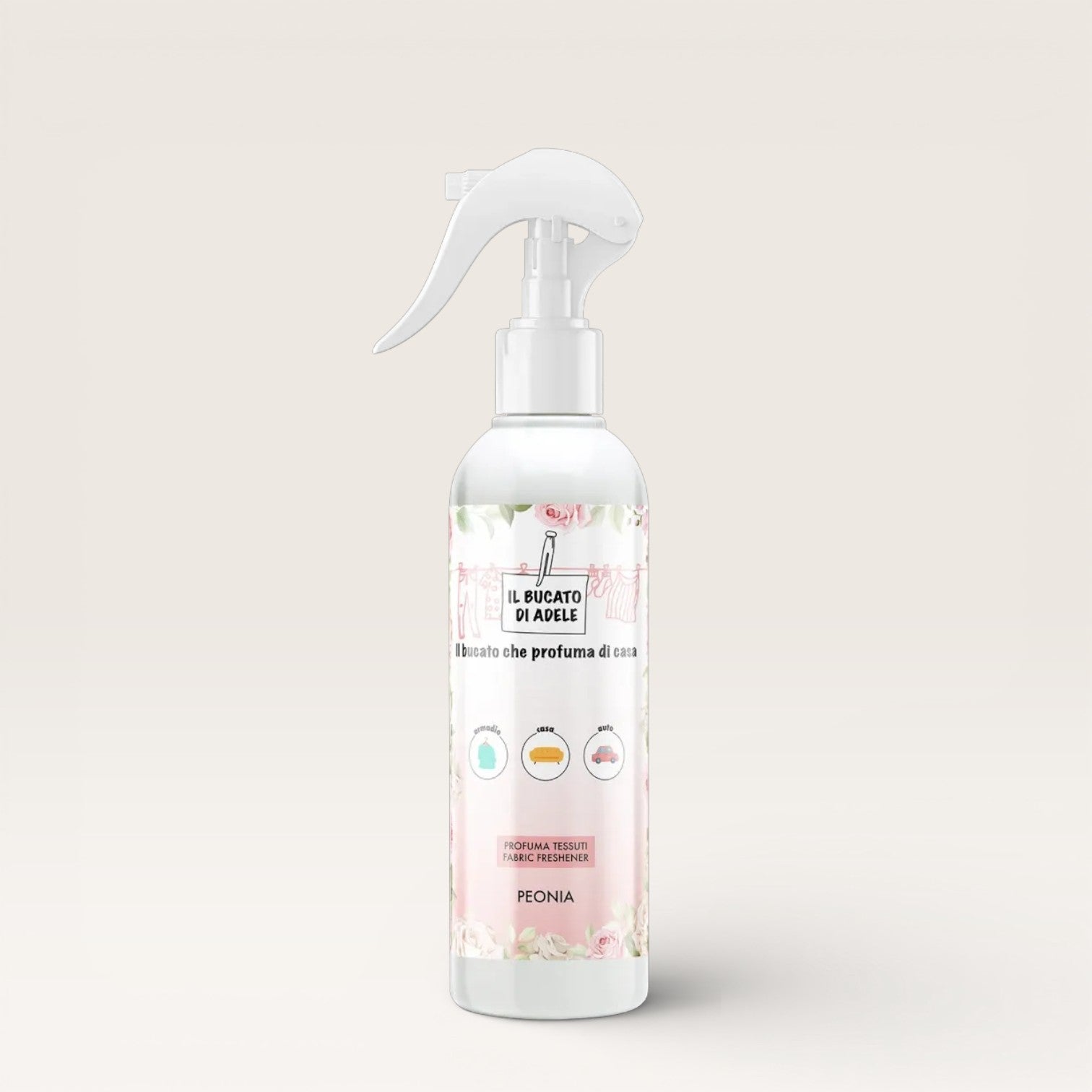 Spray tessuti Il bucato di Adele Peonia