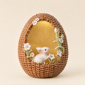 Coniglietto decorativo in uovo intrecciato