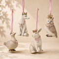 Decoro Pendente Animali con Corona – H 10 cm