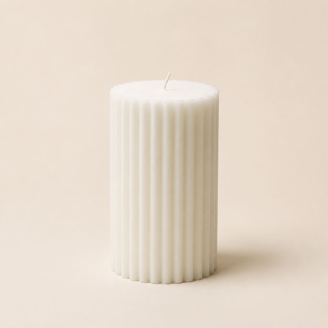 Candela Rustica a Righe EDG h.15cm
